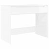 vidaXL Stůl Vysok&yacute; Leskl&yacute; B&iacute;l&yacute; 100 x 50 x 78 cm Dřevěn&yacute; materi&aacute;l