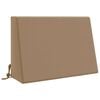 vidaXL pol&scaron;t&aacute;ř za z&aacute;da SOEST 100% polyester Taupe 60 x 20 x 40 cm