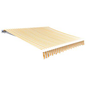 vidaXL N&aacute;hradn&iacute; plachta na mark&yacute;zu žlut&aacute; a b&iacute;l&aacute; 300 x 250 cm polyesterov&aacute;