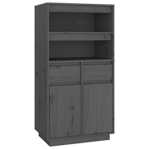 vidaXL Skř&iacute;ň highboard &scaron;ed&aacute; 60 x 40 x 116,5 cm masivn&iacute; borov&eacute; dřevo