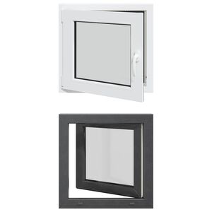 vidaXL Okno do suter&eacute;nu s nakl&aacute;pěn&iacute;m a ot&aacute;čen&iacute;m RISOR 50 x 50 cm