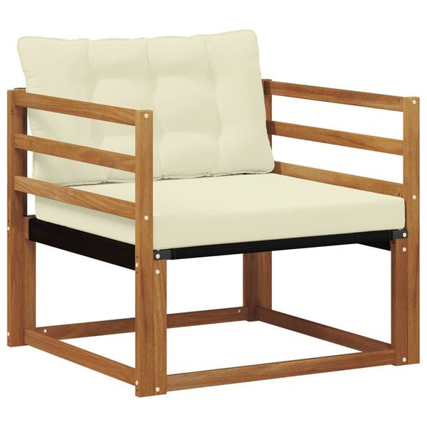 vidaXL Venkovn&iacute; pohovkov&aacute; souprava Masivn&iacute; ak&aacute;ciov&eacute; dřevo a Textilene