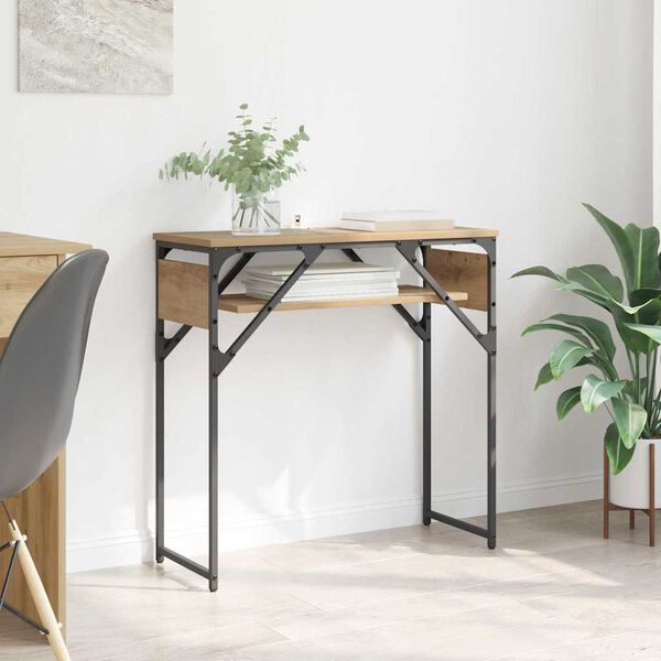 vidaXL Konsole Artisanov&yacute; dub 75x30x75cm kompozitn&iacute; dřevo