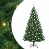 vidaXL Uměl&yacute; v&aacute;nočn&iacute; stromeček Zelen&aacute; 180 cm PVC, ocel a plast