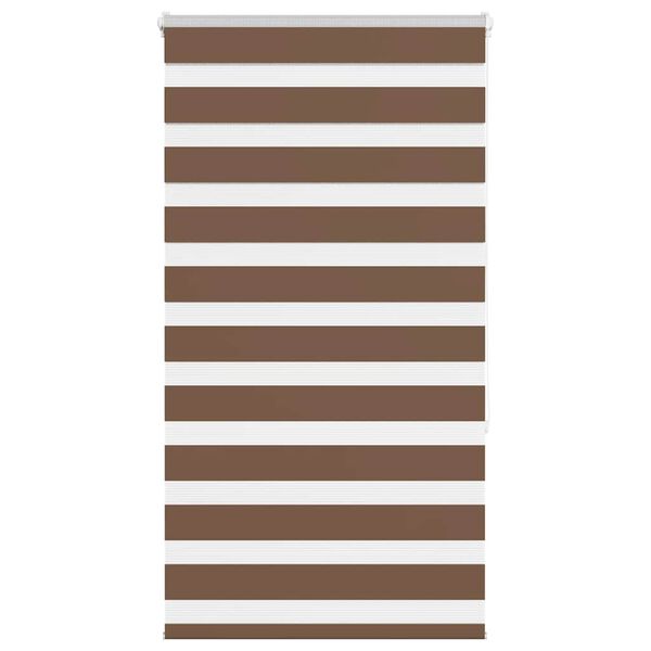 vidaXL Zebra roleta hněd&aacute; 90x150 cm &scaron;&iacute;řka l&aacute;tky 85,9 cm polyester