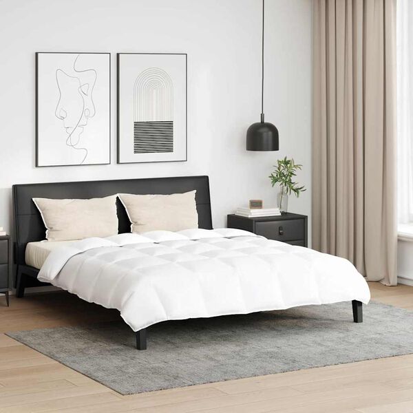 vidaXL Sada přikrývek s polštářem 3 pcs Bílá Peří