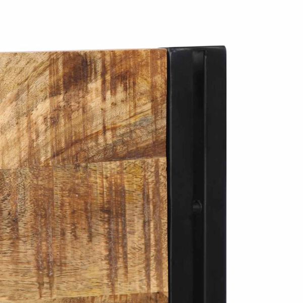 vidaXL Čelo postele 200 cm z masivn&iacute;ho dřeva Mango a železa