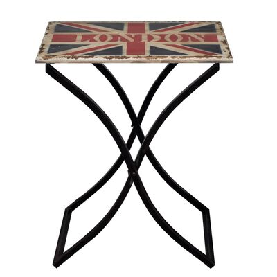 vidaXL Konferenční stolek dřevěný s designem Union Jack