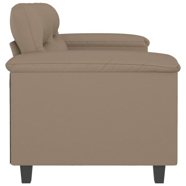 vidaXL 2m&iacute;stn&aacute; pohovka cappuccino 120 cm uměl&aacute; kůže