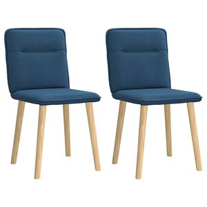 vidaXL J&iacute;deln&iacute; židle 2 ks modr&eacute; textil