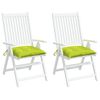 vidaXL Podu&scaron;ky na židli 2 ks jasně zelen&eacute; 40 x 40 x 7 cm l&aacute;tka oxford