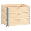 vidaXL Vyv&yacute;&scaron;en&eacute; z&aacute;hony 3 ks 60 x 80 cm masivn&iacute; borov&eacute; dřevo