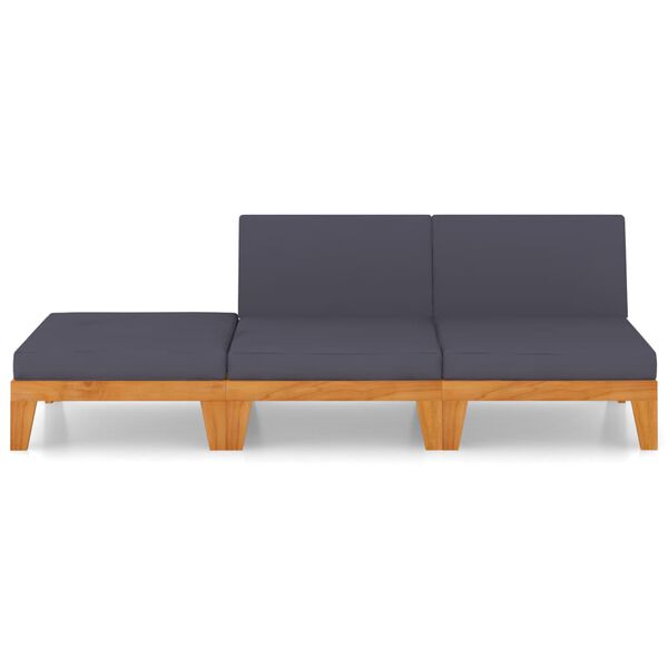 vidaXL 3d&iacute;ln&aacute; zahradn&iacute; sedac&iacute; souprava s podu&scaron;kami masivn&iacute; ak&aacute;cie