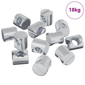 vidaXL Plechov&eacute; matice 4500 pcs M6 x 12 mm (Průměr z&aacute;vitu x V)