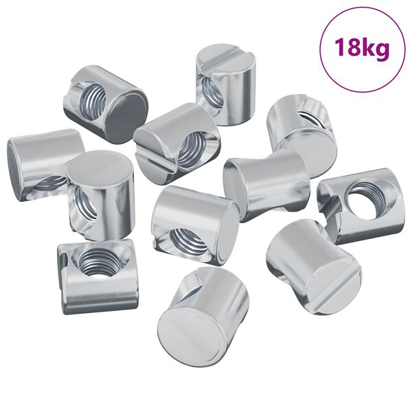 vidaXL Plechov&eacute; matice 4500 pcs M6 x 12 mm (Průměr z&aacute;vitu x V)