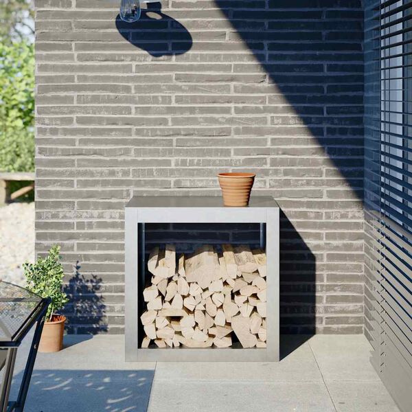 vidaXL Stojan na palivové dřevo 60 x 40 x 60 cm pozinkovaná ocel