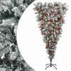 vidaXL Uměl&yacute; v&aacute;nočn&iacute; stromek s obr&aacute;cen&yacute;mi větvemi 150 cm 150 LED