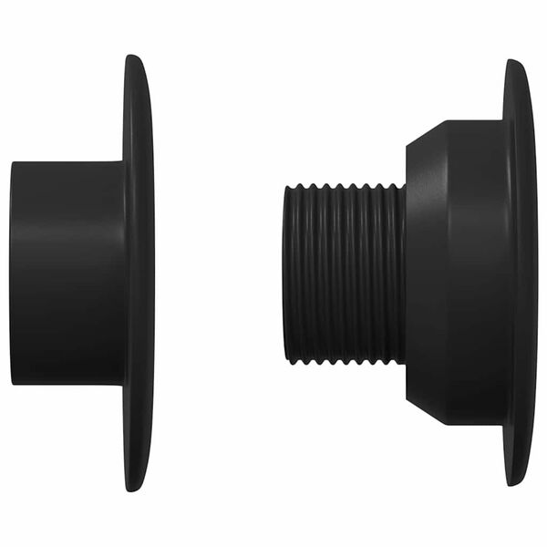 vidaXL Ložiska fotbalov&eacute;ho stolu pro tyče 5 x 5 x 2,8 cm 10 pcs Čern&aacute;