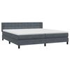 vidaXL Box spring postel s matrac&iacute; tmavě &scaron;ed&aacute; 180x210 cm samet