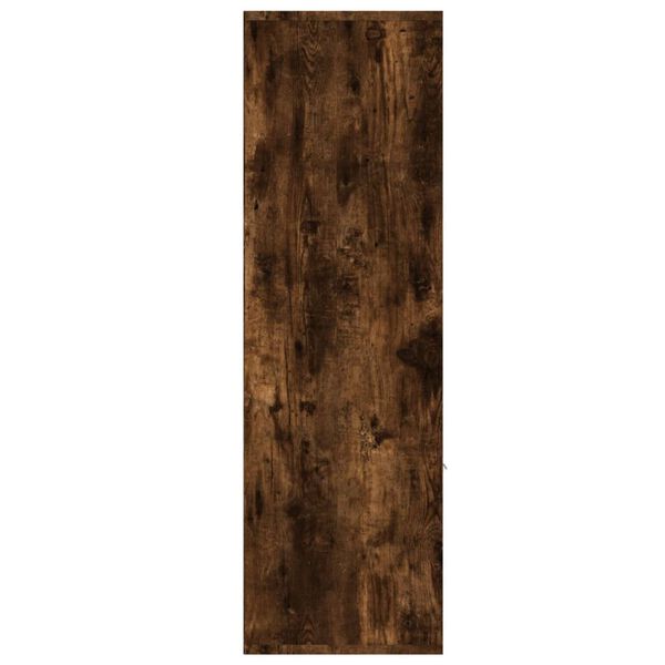 vidaXL Knihovna kouřový dub 98 x 30 x 98 cm