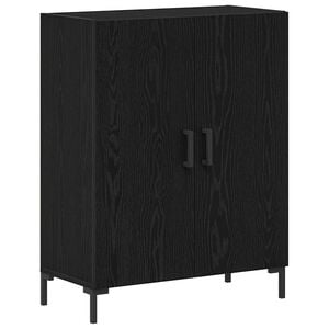 vidaXL Serv&iacute;rovac&iacute; skř&iacute;ň Čern&yacute; dub 69,5 x 34 x 90 cm kompozitn&iacute; dřevo