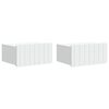 vidaXL N&aacute;stěnn&yacute; nočn&iacute; stolek se z&aacute;suvkou 2 pcs B&iacute;l&aacute; 49 x 34,5 x 24 cm