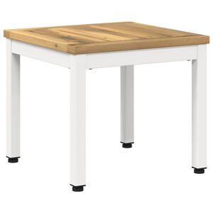 vidaXL Konferenčn&iacute; stolek B&iacute;l&aacute; 40 x 40,5 x 36 cm Masivn&iacute; ak&aacute;tov&eacute; dřevo