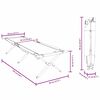 vidaXL Skl&aacute;dac&iacute; kempingov&aacute; postel 2 pcs Čern&aacute; 193 x 69 x 45 cm