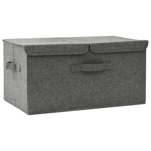 vidaXL &Uacute;ložn&yacute; box textil 50 x 30 x 25 cm antracitov&yacute;