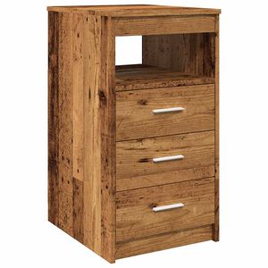 vidaXL Komoda se z&aacute;suvkami old wood 40 x 50 x 76 cm kompozitn&iacute; dřevo