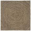 vidaXL Koberec do oblasti Přirozen&aacute; a čern&aacute; 120 x 120 cm juta