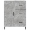 vidaXL Skř&iacute;ň highboard betonově &scaron;ed&aacute; 69,5x34x180 cm kompozitn&iacute; dřevo