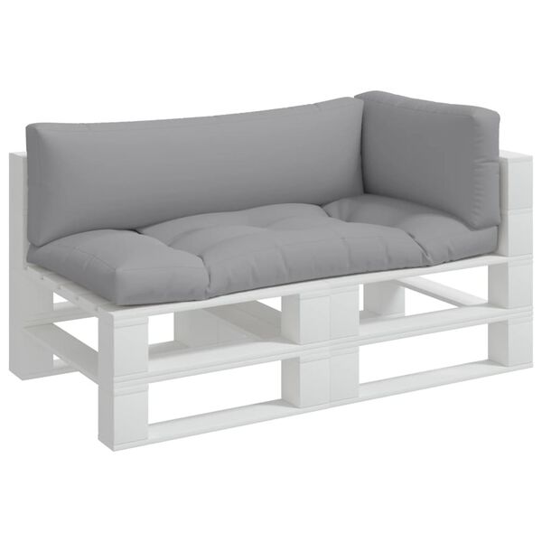 vidaXL Podu&scaron;ky na palety 3 ks &scaron;ed&eacute; textil