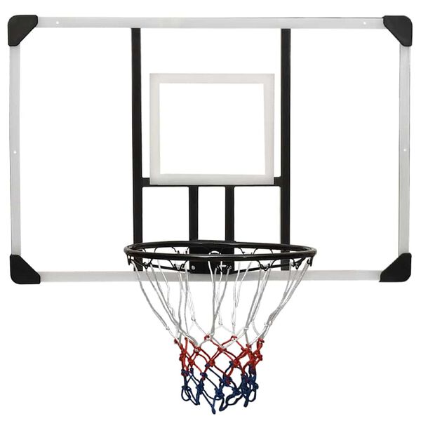 vidaXL Basketbalový koš s průhlednou deskou 106x69x3 cm polykarbonát