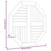 vidaXL Stoln&iacute; deska 70 x 70 x 2,5 cm osmihrann&aacute; masivn&iacute; teakov&eacute; dřevo