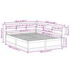 vidaXL Postel s knihovnou bez matrace b&iacute;l&aacute; 140x200 cm masivn&iacute; borovice