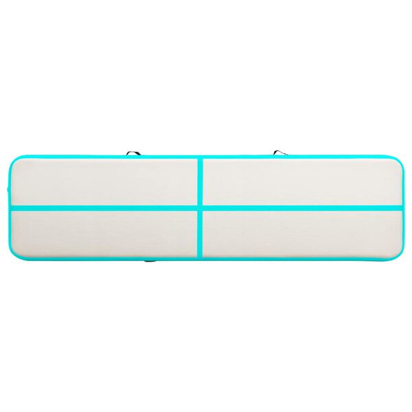 vidaXL Nafukovac&iacute; ž&iacute;něnka s pumpou 800 x 100 x 15 cm PVC zelen&aacute;