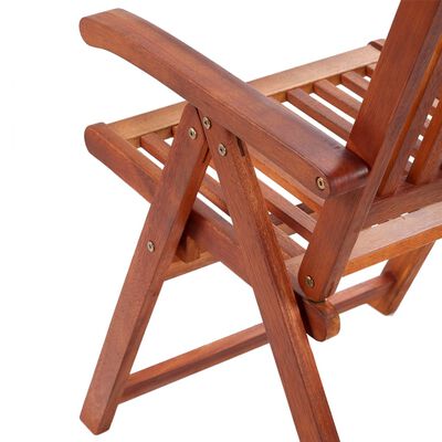 vidaXL Skládací zahradní židle 3 ks masivní akáciové dřevo