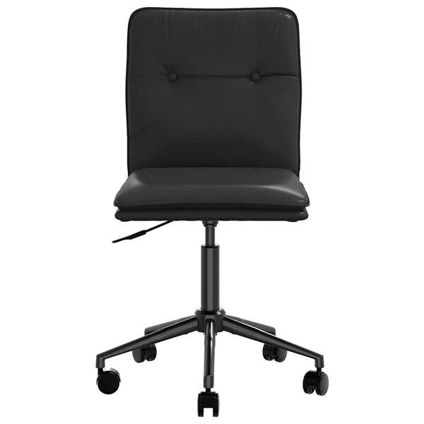 vidaXL J&iacute;deln&iacute; židle 6 ks čern&eacute; uměl&aacute; kůže