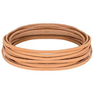 vidaXL Kožen&yacute; p&aacute;sek Světle hněd&aacute; 200 x 0,4 cm Kůže
