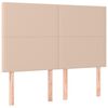 vidaXL Čelo postele Cappuccino 144x5x118/128 cm uměl&aacute; kůže