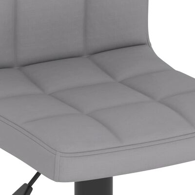 vidaXL Barová židle světle šedá textil