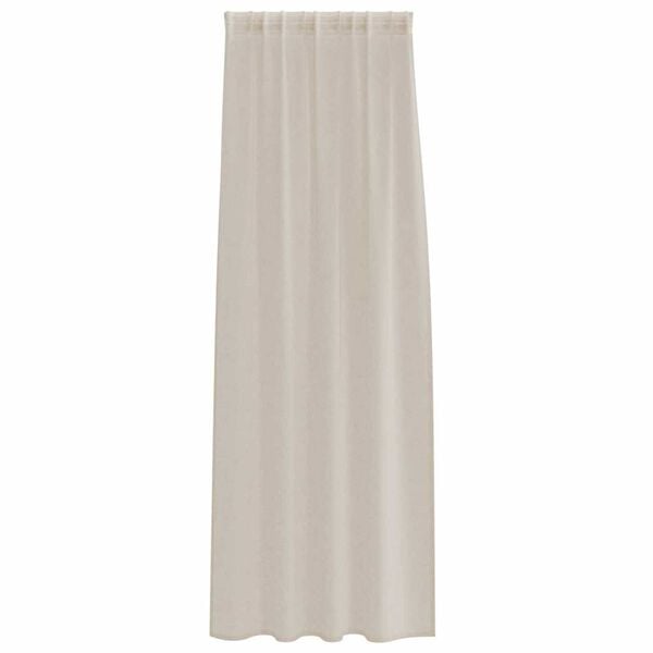 vidaXL Voile Z&aacute;clona se z&aacute;clonami 2 pcs P&iacute;skov&aacute; 245 x 140 cm Polyester