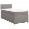 vidaXL Box spring postel s matrac&iacute; taupe 90x190 cm textil