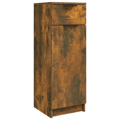 vidaXL Koupelnová skříňka kouřový dub 32 x 34 x 90 cm kompozitní dřevo
