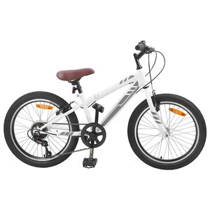 vidaXL Horsk&eacute; Kolo 20 palců 6-Speed pro 5-8 let B&iacute;l&aacute;