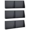 vidaXL Opěrn&aacute; zeď 6 ks 60 x 12 x 30 cm Ocel Antracitov&aacute;