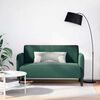 vidaXL Loveseat Sofa Tmavě zelená 109 cm samet
