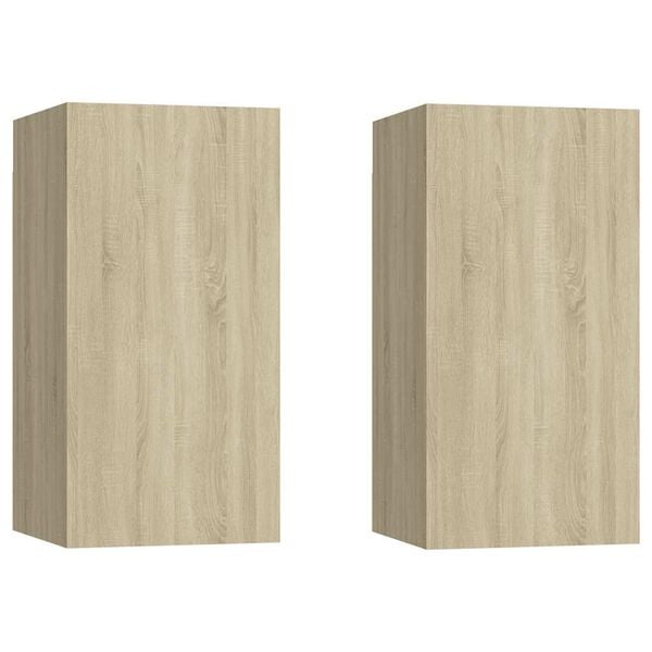 vidaXL TV stolky 2 ks dub sonoma 30,5x30x60 cm kompozitní dřevo