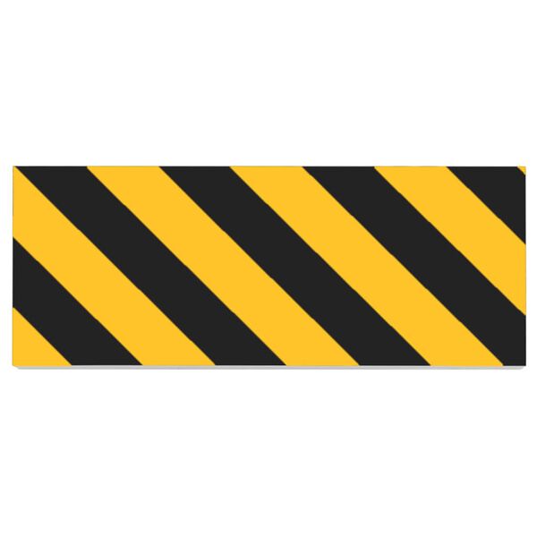 vidaXL Chr&aacute;niče stěn 6 ks žlutočern&eacute; 50 x 10 x 2 cm EVA pěna